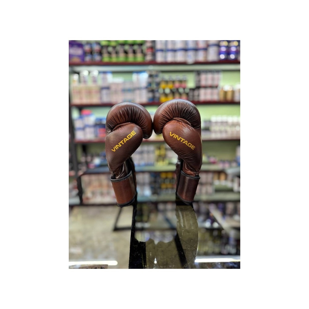 [SUP-279] Newfitness Vintage Training Leather Boxing Gloves