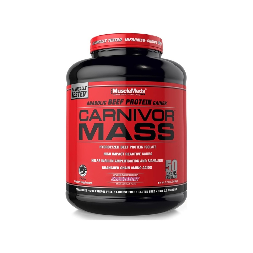[SUP-111] Muscle Meds Carnivor Mass Anabolic Beef Protein Gainer